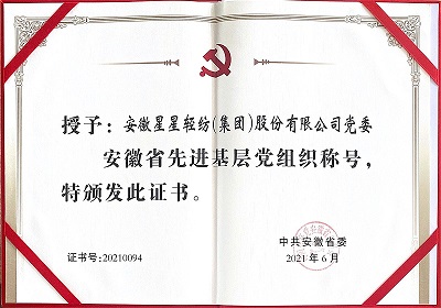 先進基層黨組織證書